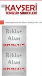 Mobile Screenshot of kayseritemizliksirketleri.net